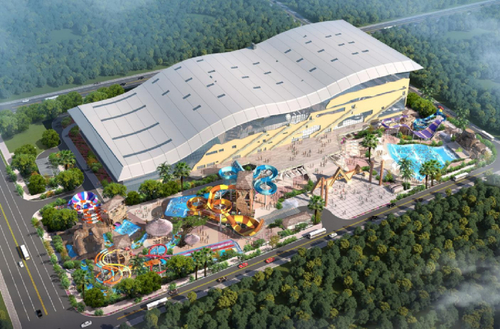 mais recente caso da empresa sobre Parque aquático interno e externo de Wuhan com 60000m2