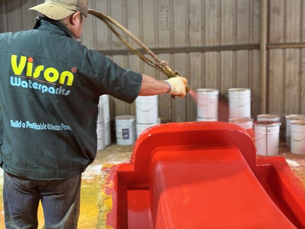 GUANGZHOU VISON INTERNATIONAL WATER PARK EQUIPMENT CO.,LTD linha de produção da fábrica