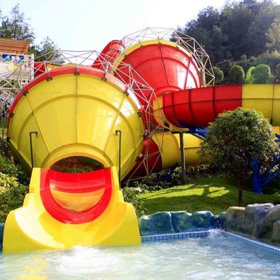 qualidade  Funny Outdoor Park Water Slide Fiberglass Tantrum Valley For 480 Riders Per Hour Fábrica
