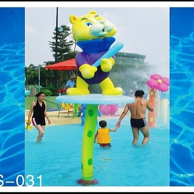 qualidade  Customized Fiberglass Spray Park Equipment, Spray Cat Water Sprayground For Kids Adults Fábrica