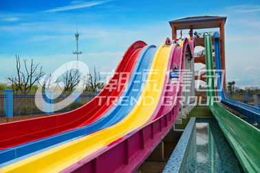 Waterslide da fibra de vidro para o recurso adulto da água do feriado do esporte de água/personalizado