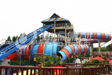 Corrediça de água comercial da anaconda para o waterpark do divertimento da aventura/a corrediça água da fibra de vidro
