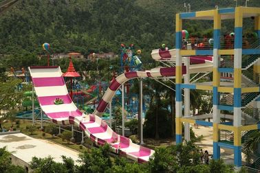 304 corrediças de água de aço inoxidável da fibra de vidro/Waterpark deslizam a altura da plataforma de 13m para o parque gigante do Aqua