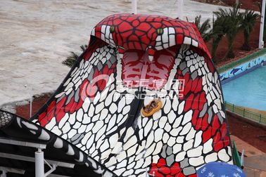 corrediça galvanizada corrediças do rei cobra do quadro de aço carbono da associação da fibra de vidro do comprimento de 112m para o parque da água