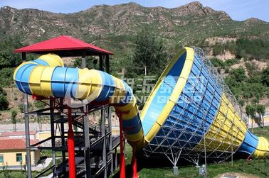 a fibra de vidro da altura da plataforma de 14.6m desliza para o parque da água, furacão super da fibra de vidro adulta