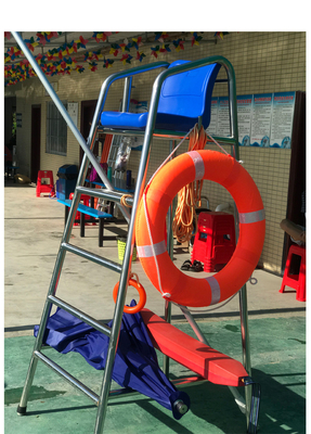 Cadeira de Guarda-Vidas para Piscina em Aço Inoxidável 304 Durável