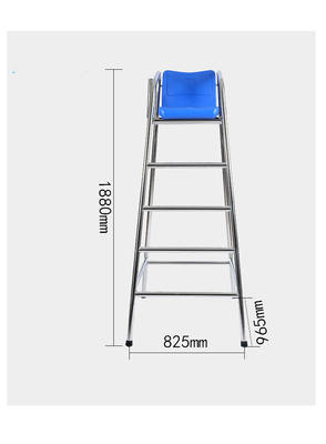 Cadeira de Guarda-Vidas para Piscina em Aço Inoxidável 304 Durável