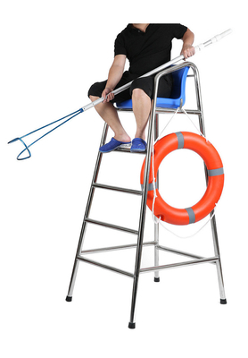 Cadeira de Guarda-Vidas para Piscina em Aço Inoxidável 304 Durável