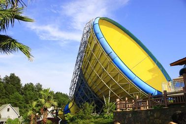 Altura personalizada da corrediça 14.6m do furacão do parque da água da fibra de vidro dos adultos, 42*60m