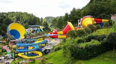 O equipamento do parque do Aqua, corrediça de água colorida da fibra de vidro para o parque gigante do Aqua/personalizou a corrediça do parque da água