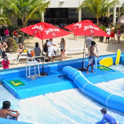 Azul dobro/único do passeio da água de Flowrider coloriu a máquina surfando do simulador com material da fibra de vidro