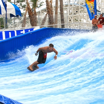 Surfar artificial do passeio da água de Flowrider das atrações da água para dois surfistas