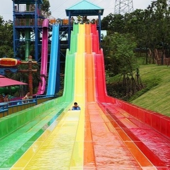 Parque aquático Constructor Fibra de vidro Slide aquático, Slide de corrida