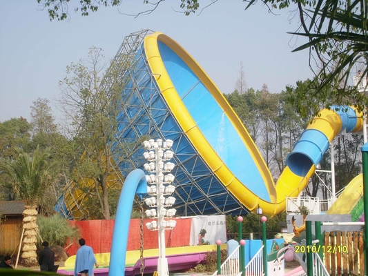 Altura personalizada da corrediça 14.6m do furacão do parque da água da fibra de vidro dos adultos para o parque da água
