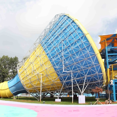 Altura adulta da plataforma da corrediça de água 14.6m da fibra de vidro exterior colorida no parque temático