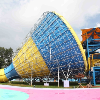 Altura adulta da plataforma da corrediça de água 14.6m da fibra de vidro exterior colorida no parque temático