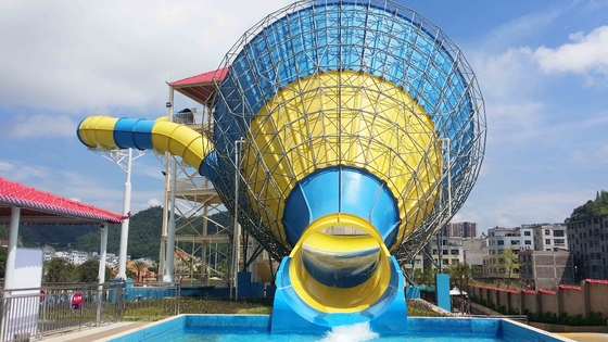 Grandes corrediças de água da fibra de vidro para o Aqua engraçado, grande corrediça de água do furacão para o parque da água