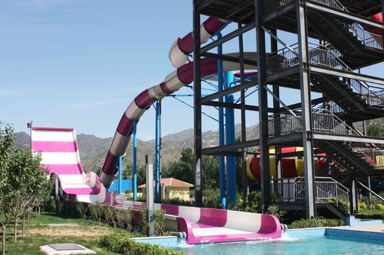 Corrediças de água feitas sob encomenda exteriores, corrediça do Aqua do Bumerangue do parque de diversões para 2 pessoas