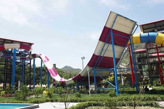 Waterslides emocionantes da fibra de vidro da piscina do equipamento gigante do parque do Aqua para adultos