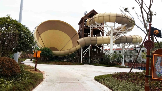 Corrediças vermelhas/do amarelo/verde fibra de vidro de água para o campo de jogos exterior