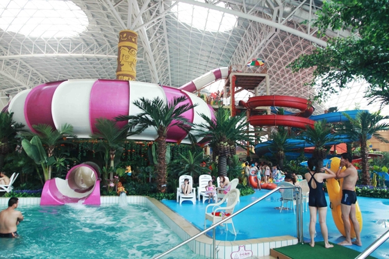 Molhe corrediças de água da piscina da fibra de vidro do parque para o parque de diversões