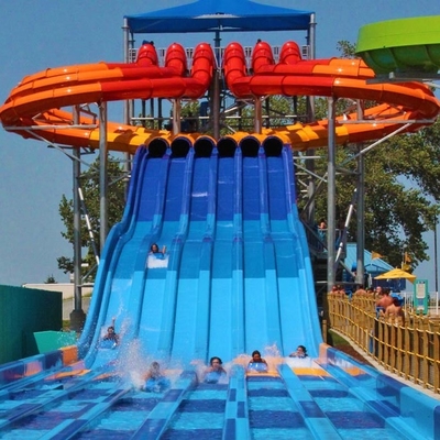 A borboleta atrativa que compete corrediças de água da fibra de vidro galvanizou o quadro de aço carbono para o parque do Aqua