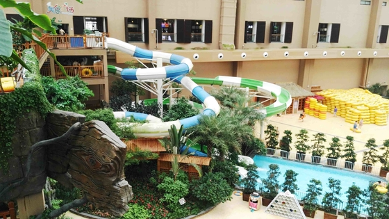 Corrediça do parque do Aqua, altura interna das corrediças de água 6m da fibra de vidro do jogo da família para o parque personalizado da água