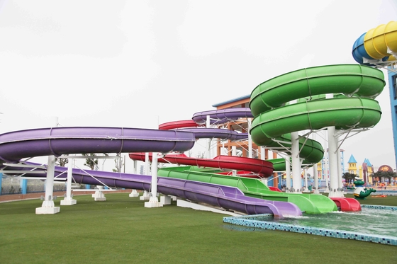 Corrediça do parque do Aqua, altura interna das corrediças de água 6m da fibra de vidro do jogo da família para o parque personalizado da água