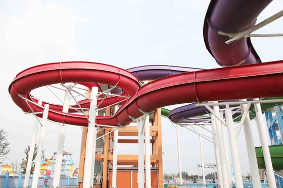 Corrediças de água espirais feitas sob encomenda da venda quente para o parque da água do Aqua em China