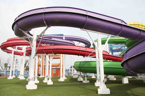 Corrediças de água espirais feitas sob encomenda da venda quente para o parque da água do Aqua em China