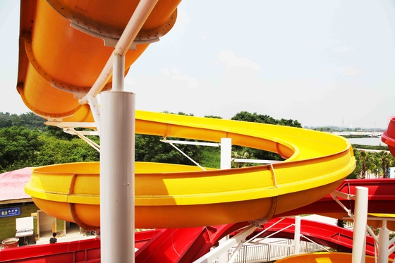 Equipamento colorido do parque do Aqua, corrediças de água feitas sob encomenda com quadro de aço carbono galvanizado