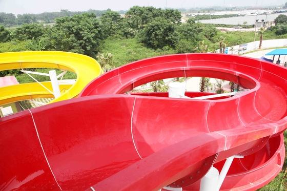 Fibra de vidro feita sob encomenda exterior das corrediças de água, equipamento popular do parque da água