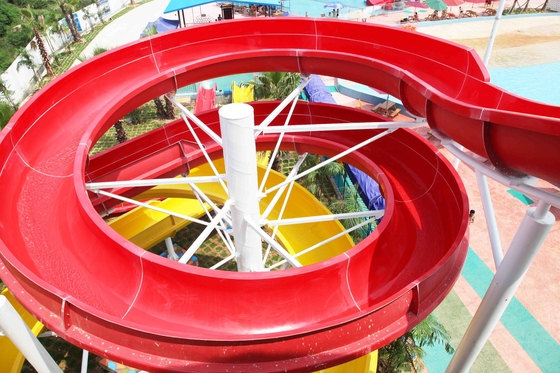 CE adulto exterior das corrediças de água da fibra de vidro do divertimento, personalizado comprimento para o parque da água