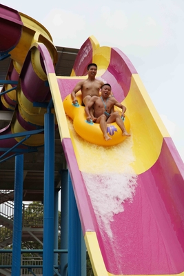 Waterslides emocionantes da fibra de vidro da piscina do equipamento gigante do parque do Aqua