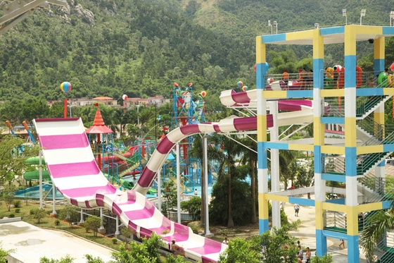 Corrediças de água grandes feitas sob encomenda, corrediça do Aqua do Bumerangue do parque de diversões para 2 pessoas no parque da água