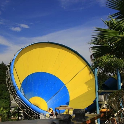 Altura personalizada da corrediça 14.6m do furacão do parque da água da fibra de vidro dos adultos, 42*60m