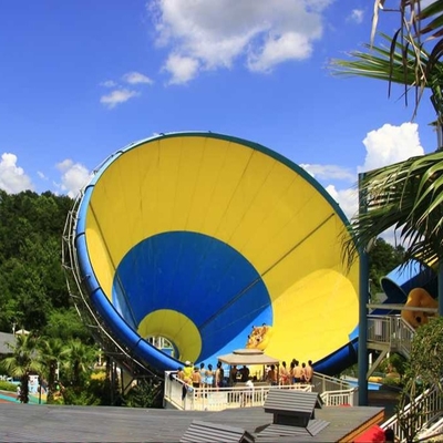 Altura super da plataforma da corrediça de água 14.6m do furacão da corrediça da associação da fibra de vidro