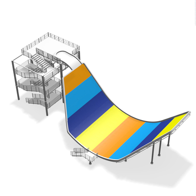 Equipamento personalizado do parque da água da fibra de vidro/corrediça de água adulta com balanço de duas pessoas da equitação