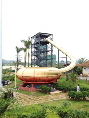 Corrediças de água comerciais da fibra de vidro do parque grande da água, corrediça da associação da fibra de vidro