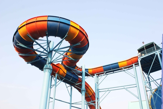 O Aqua galvanizado do aço carbono desliza para o projeto do waterpark, corrediça de água da associação