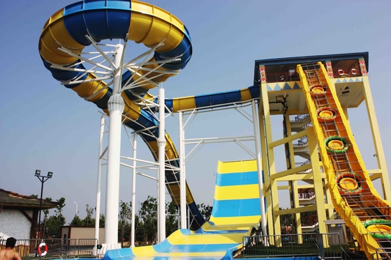 Corrediça de água gigante da fibra de vidro do Bumerangue de Outdside para 6 pessoa, altura 18.75M da torre do parque da água
