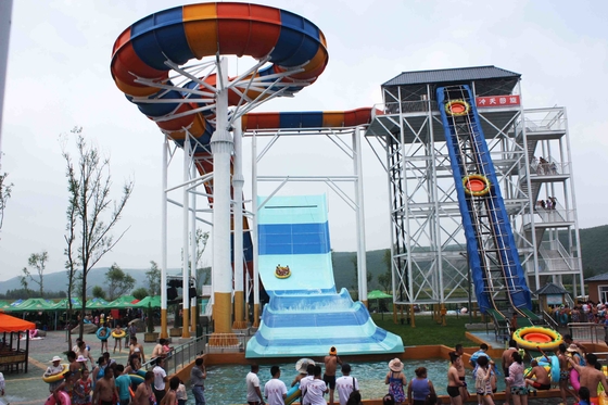 Corrediça de água gigante da fibra de vidro do Bumerangue de Outdside para 6 pessoa, altura 18.75M da torre do parque da água