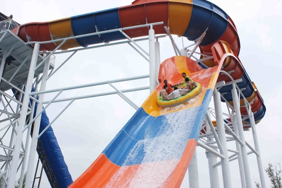 304 corrediças de água de aço inoxidável da fibra de vidro/parque da água deslizam a altura da plataforma de 13m/equipamento personalizado do parque da água