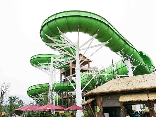 Os parques temáticos exteriores personalizados da água galvanizaram o aço carbono para corrediça de água adulta/nova do estilo