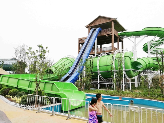 Os parques temáticos exteriores personalizados da água galvanizaram o aço carbono para corrediça de água adulta/nova do estilo