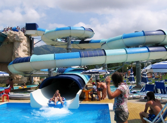 as corrediças de água das grandes crianças do equipamento do parque da água do jogo do Aqua com o gel de Ashland/DSM revestem