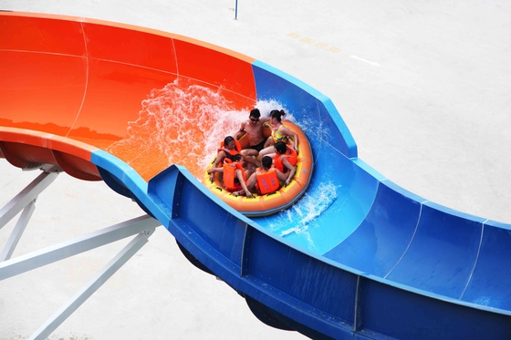 O equipamento galvanizado do parque do Aqua do aço carbono da birra desliza para o parque da água da aventura
