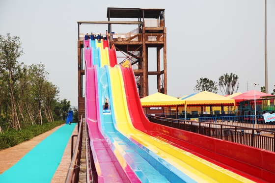 Waterslide de aço inoxidável do parque temático da água 304 para o hotel/recursos usados
