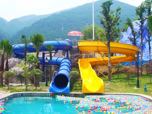 Jogos personalizados do parque de diversões das corrediças de água das crianças com apoio de aço galvanizado