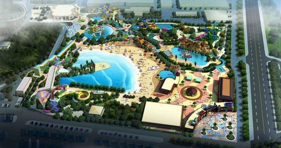Projeto Parque Aquático Parque de diversões Construção para brincar